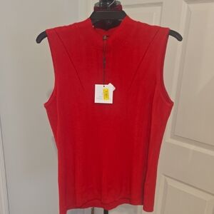 Ming Wang Red Sleeveless Women's Top
